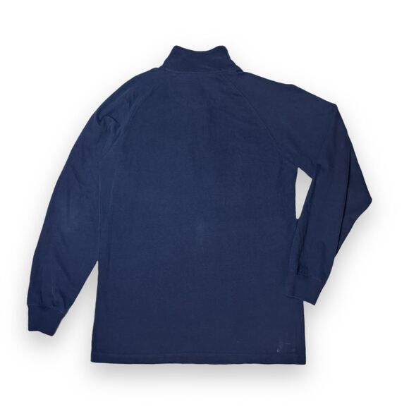 Chaps Sport Men's 1/4 Zip Milstead Navy Raglan Pullover Sweater Sz M 21 x 28" - Picture 3 of 7